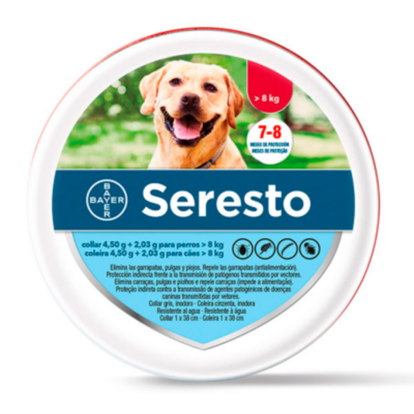 Seresto® Collar Antiparasitario Perros Grandes >8kg